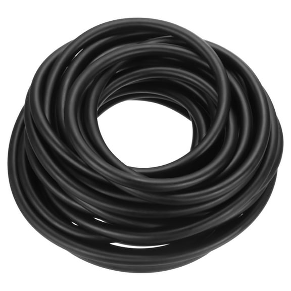 Uxcell 26 Ft(8M) Latex Rubber Tubing, 1/8"(3mm) ID x 1/4"(7mm) OD Sling Shot Rubber Bands Rubber Tubing Tube, Black