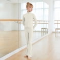 thumbnail image 2 of Girls Ballet Long Sleeve Practice Leotard Elegant Dancewear Flexible Fit For Outdoor Casual Daily Campus Class Performances Girls Casual Outfit Sets, 2 of 4