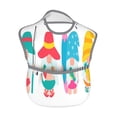 thumbnail image 2 of Susaid Gnomes Summer Print Bibs for Babies Toddlers Adjustable Waterproof Free Soft Durable Bibs for eating with Large Pocket Food Catcher, 2 of 8