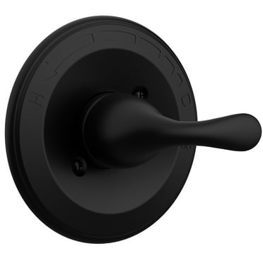 KANDENT Matte Black Manual 1-Handle Shower Valve Trim