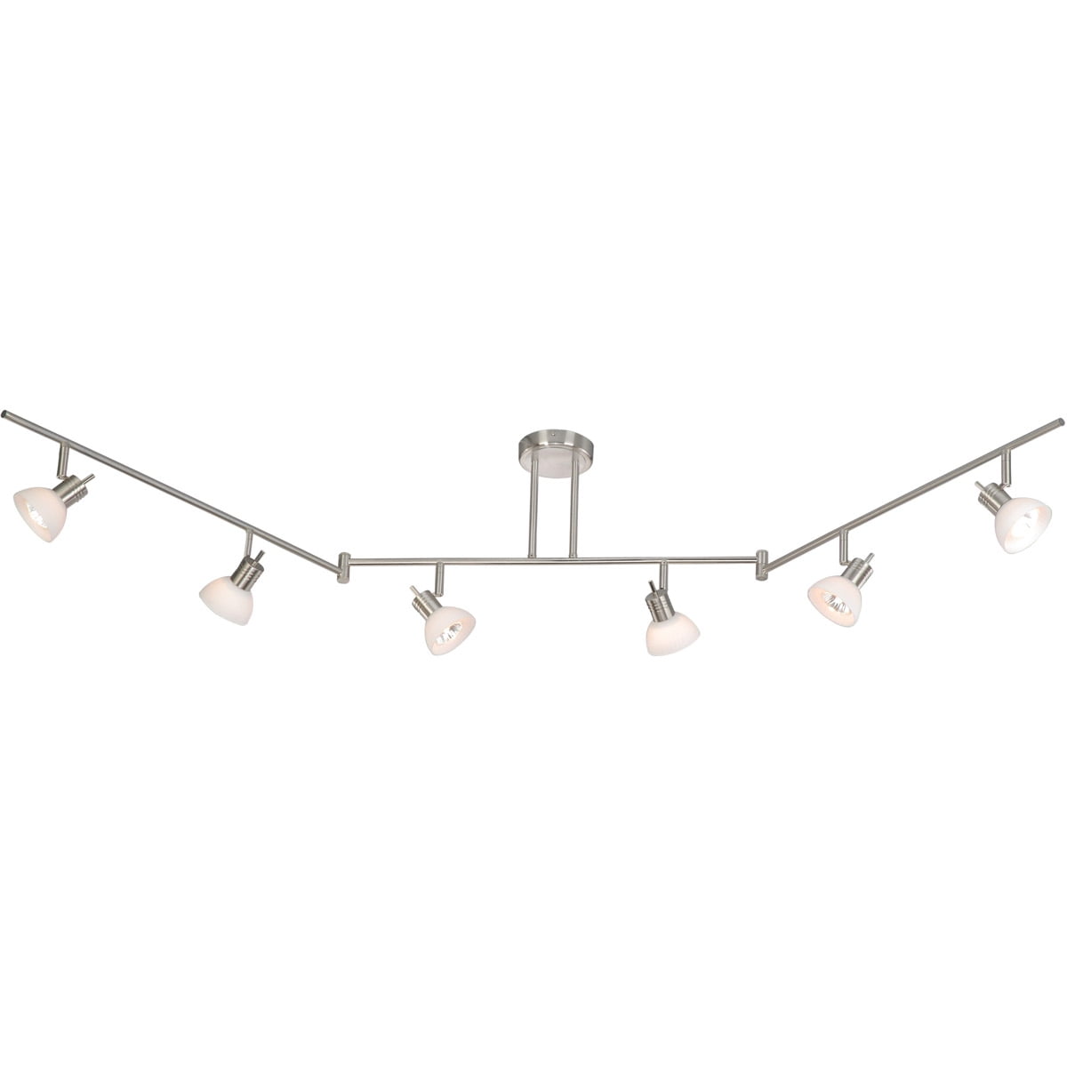 Track Lighting 6 Light Fixtures With Satin Nickel Finish Aluminum/Steel