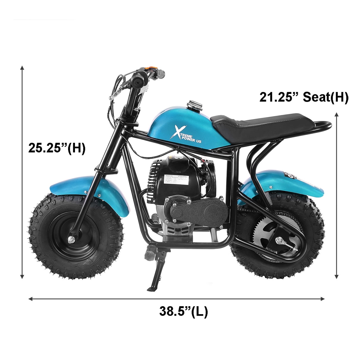 XtremepowerUS Mini Dirt Bike, 40CC Gas Powered Mini Bike, 4 Stroke Off Road Trail Bike For Kids & Adults, Up to 20 MPH, Weight Support Up to 165lbs Mint