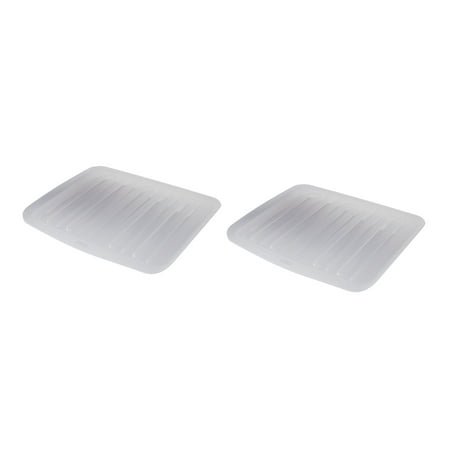 Rubbermaid Antimicrobial Drain Board Large Clear Pack Of 2 Rubbermaid Antimicrobial Drain Board Large Clear Pack Of 2
