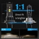 thumbnail image 5 of 2Pcs 3300LM H7 LED Headlight Bulb Wireless 66W CSP for Car Headlamp, 5 of 5