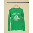 thumbnail image 3 of Farmhouse Christmas Rustic Holiday Women's Long Sleeve, 3 of 4