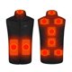 thumbnail image 1 of Chaleco calefactable de talla grande para hombres y mujeres, chaleco calefactor de doble Control 9, chaqueta calefactable, chaleco calefactor de invierno Fridja  BV0+2058, 1 of 6