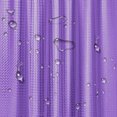 thumbnail image 5 of 70 inch Long Shower Curtain Liner, EVA Heavy Duty Longer Bath Clear Shower Liner with 12 Hooks, Waterproof Odorless Clear Bathroom Shower Curtains - Purple, 5 of 6