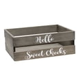 thumbnail image 5 of Mod Lighting and Decor 3 Piece Rustic Gray Large Wooden Rectangular Bathroom Set, 5 of 9