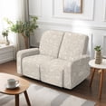 thumbnail image 7 of TSOVTHRID Floral Vintage Beige Print Loveseat Covers Stretch Love Seat Sofa Covers Washable Reclining Loveseat Slipcover 2 Seat Couch Covers for Living Room Decor, 7 of 7