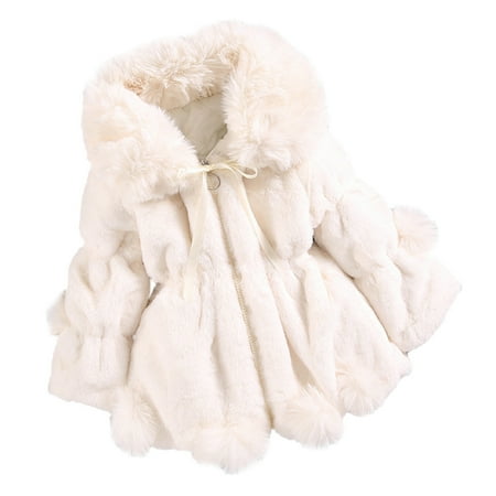 

TAIAOJING Toddler Kids Winter Jackets Baby Girls Winter Warm Thick Solid Long Sleeve Clothes Coat Outwear Snowsuit 4-5 Years