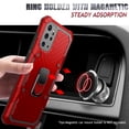 thumbnail image 4 of PBRO Case For Samsung Galaxy S20 Plus Case with Magnetic Ring Holder 360 Degree Rotating Kickstand Dual Layer Hybrid Full-Body Protect Shockproof Drop Proof Impact-Resistant Rugged for S20 Plus Red, 4 of 7