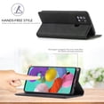 thumbnail image 4 of Compatible with Samsung A21s Wallet Case, PU Leather Flip Folio Case with Card Holders RFID Blocking Kickstand [Shockproof TPU Inner Shell] Phone Cover For Samsung Galaxy A21s, Black, 4 of 11