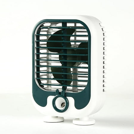 

Fymlhomi Small Office Cartoon Air-Conditioning Fan USB Portable Mini Fan Can Add Water Rechargeable Desk Fan Desktop Table Cooling Fan Low Noise Fan for Office Small Desktop Home Outdoor
