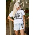 thumbnail image 4 of All Need Is Coffee Mascara Funny Gym Women's Graphic T Shirt Tees Brisco Brands M, 4 of 5