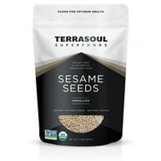 Terrasoul Superfoods Organic Unhulled Sesame Seeds, 2 lbs, Nutty Crunch for Asian Dishes, Baking, and Homemade Tahini