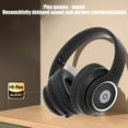 thumbnail image 5 of Bluetooth Headphones, Wireless Earbuds, Foldable Bluetooth 5.4 Head Mounted Noise Reduction Headphones with HiFi Stereo Sound, Lightweight Comfortable Leather Ear Pads, 24H Playtime, 5 of 9