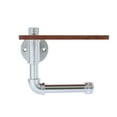 thumbnail image 2 of Pipeline Collection Toilet Paper Holder with Wood Shelf, 2 of 2