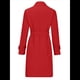 thumbnail image 4 of Gabardina Larga Cruzada de Larga para Mujer, Cortavientos, Clásica, con Solapa y Cinturón. Rojo M, 4 of 6