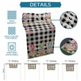 thumbnail image 6 of Easter Bunny Gnomes Table Runner - 108 Inch Long Spring Easter Eggs Floral Black Plaid Cotton and Linen Blended Dress Scarves Farmhouse Table Runner for Kitchen Dining, Coffee Table, 13" x 108", 6 of 8