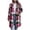 Hot Pink, variant on Tqcoqu Long Wool Blend Jacket for Women, Hooded Plaid Coat Oversized Button Down Shacket 2026 Fall Winter Casual Warm Trench Coats