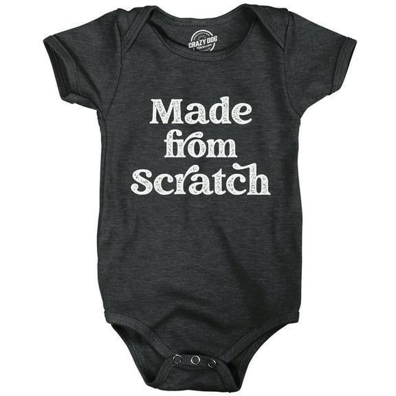 Baby Bodysuit Made From Scratch Funny Recipe Novelty Graphic Jumper for Infants