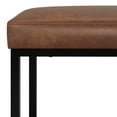 thumbnail image 6 of Reynolds - Small Bench - Distressed Saddle Brown, 6 of 7
