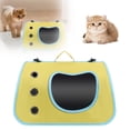 thumbnail image 1 of Portable Pet Bag Backpack for Cats Small Dogs with Scratch-Proof Sturdy Base Roll-Up Curtain Large Storage Compartment Ventilated Mesh Windows Comfortable Padded Shoulder Straps Removable Washable, 1 of 3