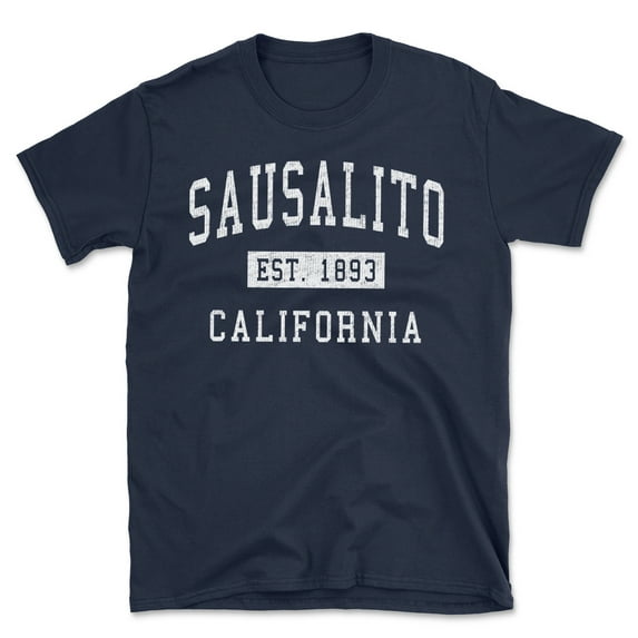 Sausalito California Classic Established Men's Cotton T-Shirt