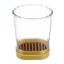 Stainless Steel Slicing Cup Fruit and Vegetable Speed Slicer with Push Plate Fruit Slicer Cup Slicer Cutters,A