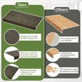 thumbnail image 5 of 6-Pack 33x16" Wire Rack Covers – Imitation Wood, Easy Install for Pantry, Kitchen & Closet (Dark Wood), 5 of 8