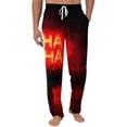 thumbnail image 2 of Satingcolo Men's Pajama Pants Halloween Skulls Black Sleep Bottoms Lounge Sleepwear Pockets Drawstring, 2 of 6