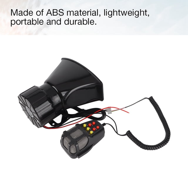 Juego De Altavoces De Audio Para Coche Con 7 Sonidos, Sirena De Bocina De Altavoz Automático Universal Con Kit De Instalación Para Accesorios De Bricolaje Para Coche