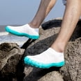 thumbnail image 2 of lnmuld Men Women Water Shoes Breathable Mesh Aqua Socks for Beach Pool Color:White,Size:8, 2 of 6