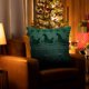 thumbnail image 4 of Ganfancp Navidad Almohada Cubierta Trineo de Nieve Árbol de Navidad Bordado Almohada Cubierta Sala de Estar Sofá Fiesta Decoración Funda de Almohada 1Pc Ofertas Del Día Liquidación 1*Almohada Navideñ, 4 of 5
