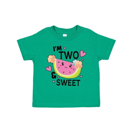 

Inktastic I m Two and Sweet with Cute Watermelon Girls Toddler T-Shirt