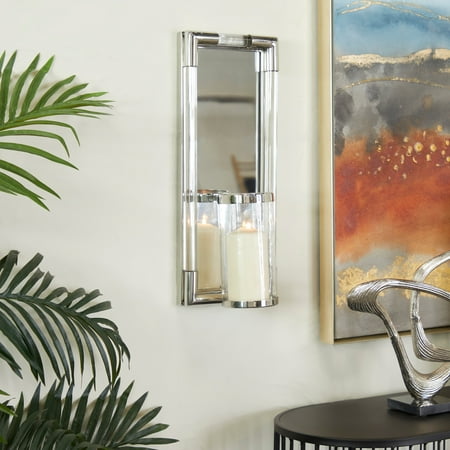 

Studio 350 Stainless Steel Glass Wall Sconce Silver