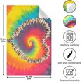 thumbnail image 3 of Colorful Tie Dye with Rocks and Wood Love Heart Kitchen Towels Set of 6 Dishcloths Hand Towels Tea Towels Ultra Absorbent for Cleaning Washing Drying Dishes Tableware 28'' x 18'', 3 of 7