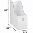 thumbnail image 2 of Magazine Holder - (2-pack, white), decorative, easy to assemble and store, 2 of 5