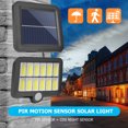 thumbnail image 3 of Lámparas de calle de jardín con sensor de movimiento PIR impermeable de luz de pared solar LED para exteriores Hugtrwg Para estrenar, 3 of 9
