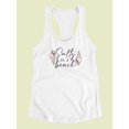 thumbnail image 3 of Salty As A Beach Seashell Art Racerback Tank Women -Smartprints Designs, Female x-Small, 3 of 4