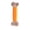 Orange, variant on Btomtd Bone Shape Chew Dog Toy for Teeth Cleaning, TPR and Wood Powder Oral Care Puppy Toys for Small to Large Canines, 4.9 Inch, Green