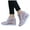Pink, variant on Womens Hidden Height Increasing Mid Top Fashion Sneakers Breathable Mesh Wedge High Heel Tennis Walking Shoes