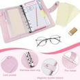 thumbnail image 5 of Rzvnmko Budget Binder with 12 Clear Zip Pockets and 12 Budget Sheets PU Cash Envelopes Portable Envelopes Organizer for Budgeting and Money Saving, 5 of 9