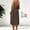 Dark Gray, variant on Women Solid Midi Dress V Neck Sleeveless Open Back Loose Loungewear Summer Casual Wear