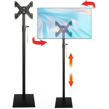 Qunbio Floor TV Stand, Adjustable Height TV Swivel Stand for 12 to 43 Inch TVs, TV Mount Floor Stand for Living Room, Bedroom, Office