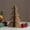 Style E, variant on Christmas Tree, 11.8 inch Folded Paper Tabletop Ornament, 1 Pack Dark Green Honeycomb Craft Decoration, For Indoor Home Office Holiday Party Winter Xmas Seasonal Desktop Display
