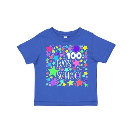 

Inktastic 100 Days of School Pastel Stars Gift Toddler Boy or Toddler Girl T-Shirt