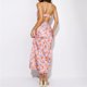 thumbnail image 5 of Vestido Estampado Floral Vestido largo de vacaciones sin espalda informal con tirantes finos y espalda entrecruzada para mujer Ygjytge Decoración Rosa Xl 2 para Mujer, 5 of 5