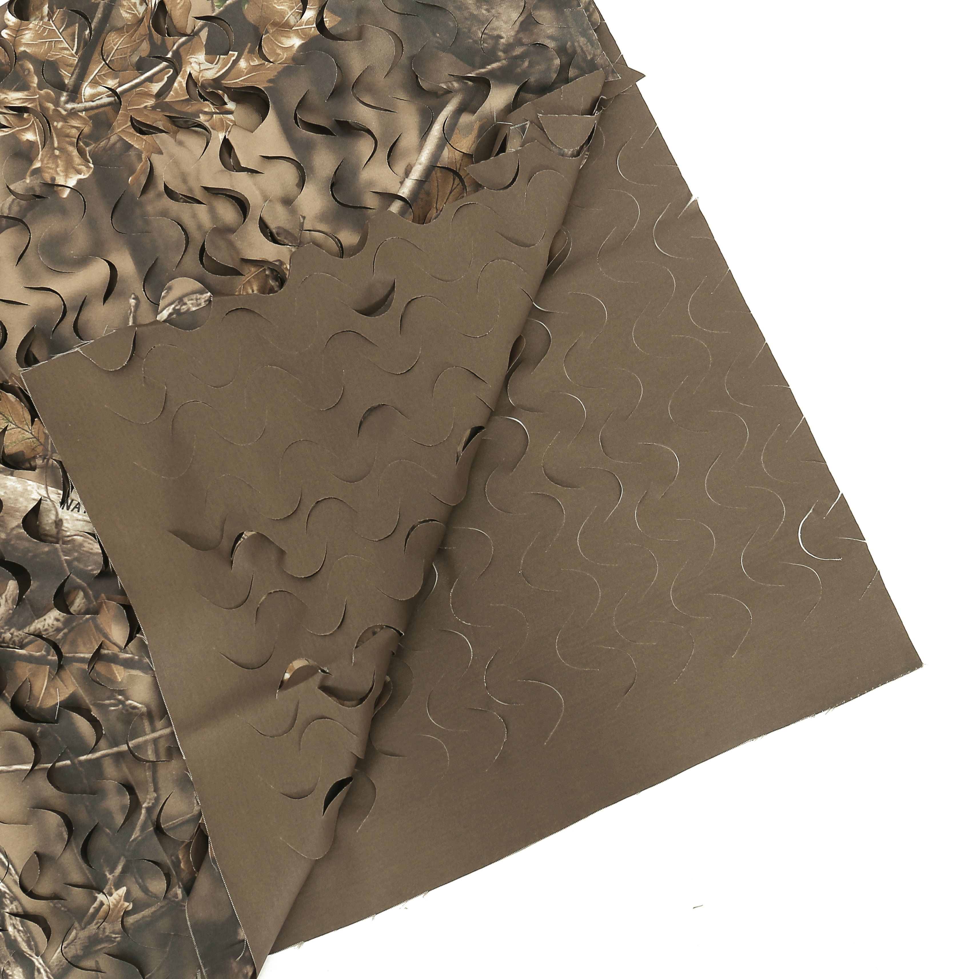 AUSCAMOTEK 300D Camo Net Camouflage Netting Blinds Material for Hunting Accessories Ground Portable Blind Tree Stand Chair Brown 5x10 Feet