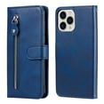 thumbnail image 1 of ELEHOLD Wallet Case for iPhone 14 Pro 6.1", Zipper Pocket Card Slots Kickstand Magnetic Clasp Full Body Shockproof Purse Case for iPhone 14 Pro, Blue, 1 of 9